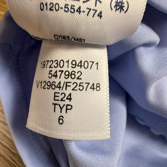 Lands End Women's High Neck Racerback Midkini Top 'Clear Blue Sky' Size 6 Summer - Picture 6 of 9